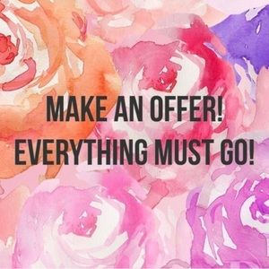 Make an offer all offers welcomed and considered